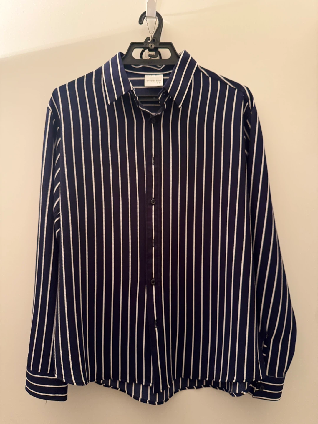 Navy Striped Long Sleeve Shirt