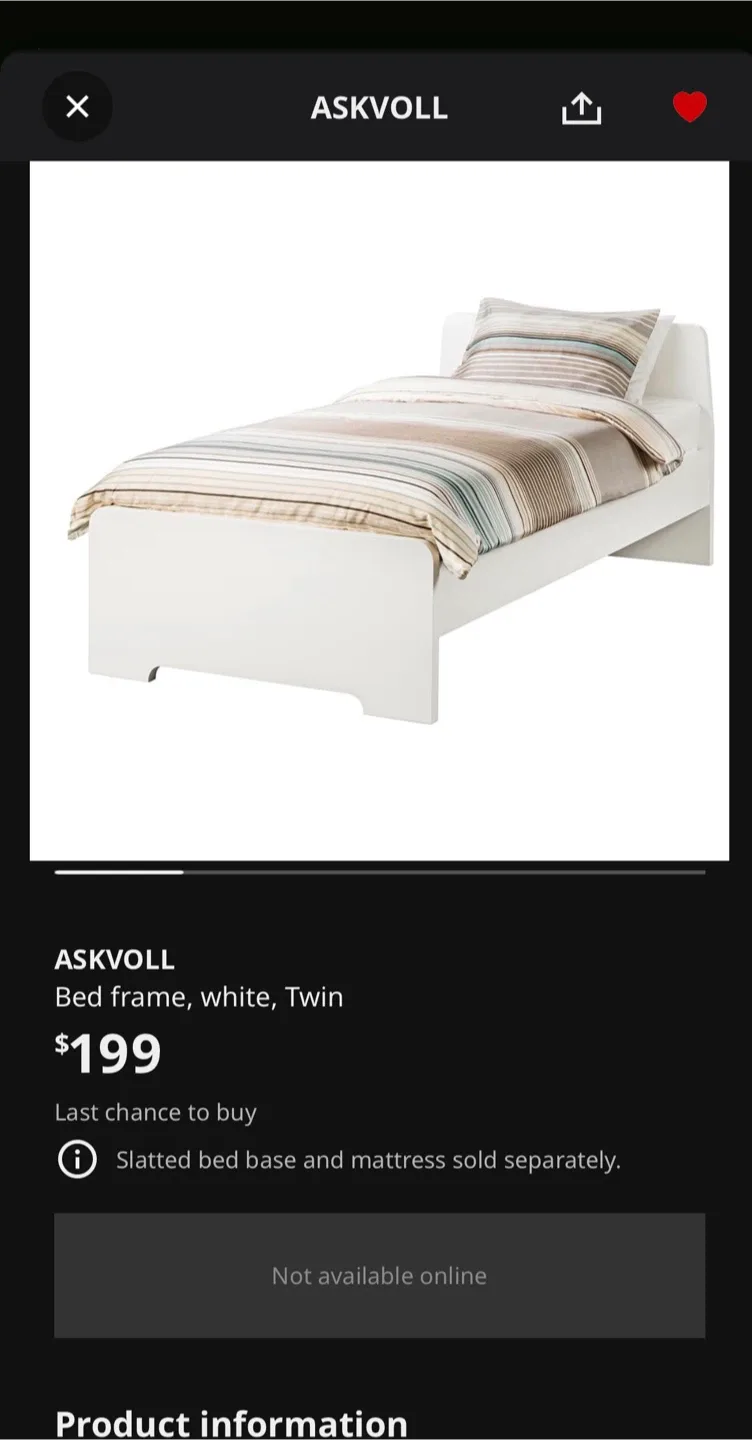 IKEA Single Bed Frame image indicator(5)