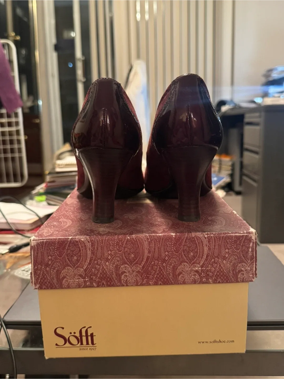 Söfft Burgundy Heels - Size 40 EU or 9 US image indicator(4)