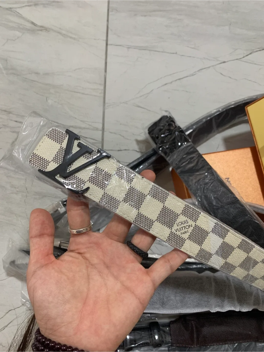 Louis Vuitton Damier Azur Belt image indicator(3)