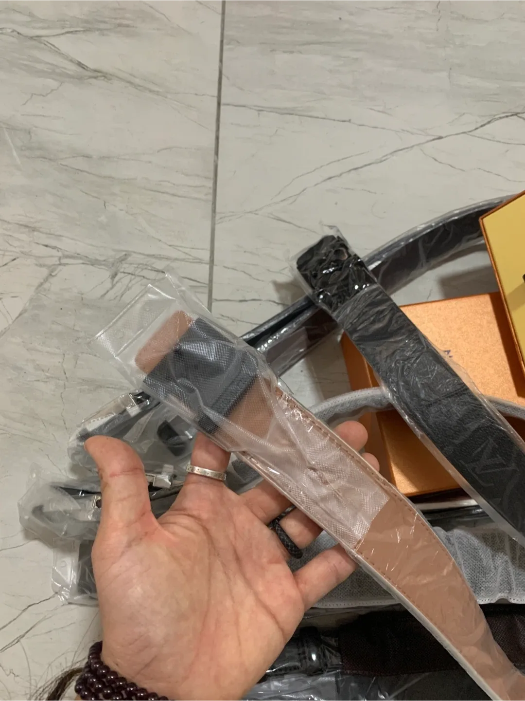 Louis Vuitton Damier Azur Belt image indicator(4)