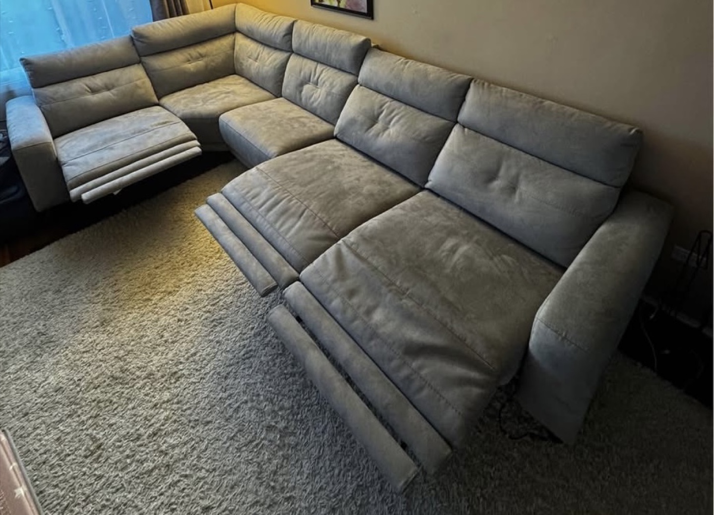 Large Reclining 5 pieces sofa - photo 2