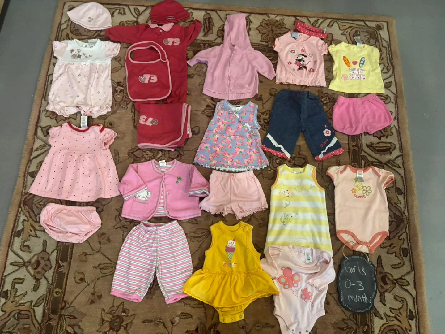 Lot of Baby Girl Clothes 0-3 Months image indicator(2)