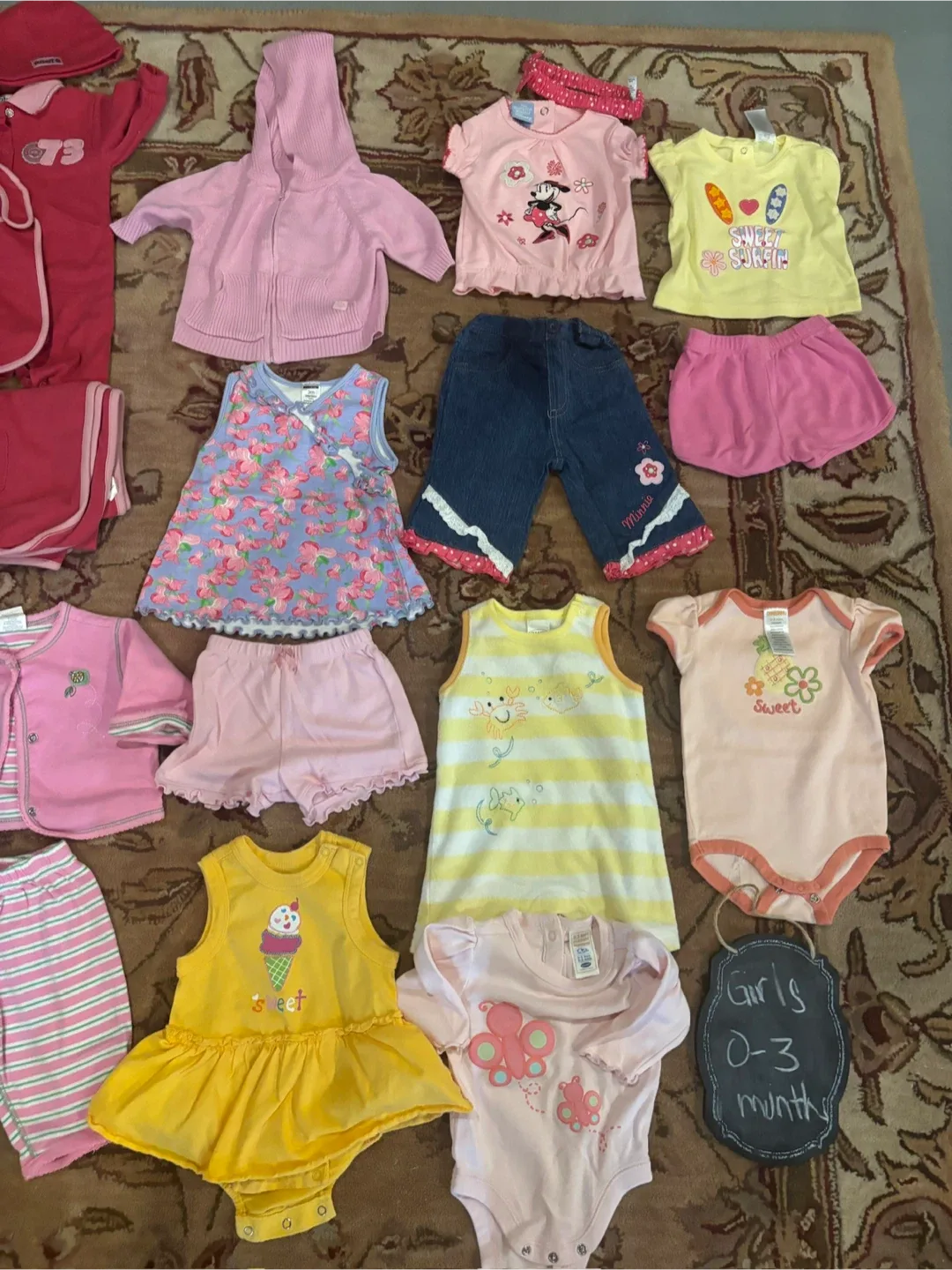 Lot of Baby Girl Clothes 0-3 Months image indicator(4)