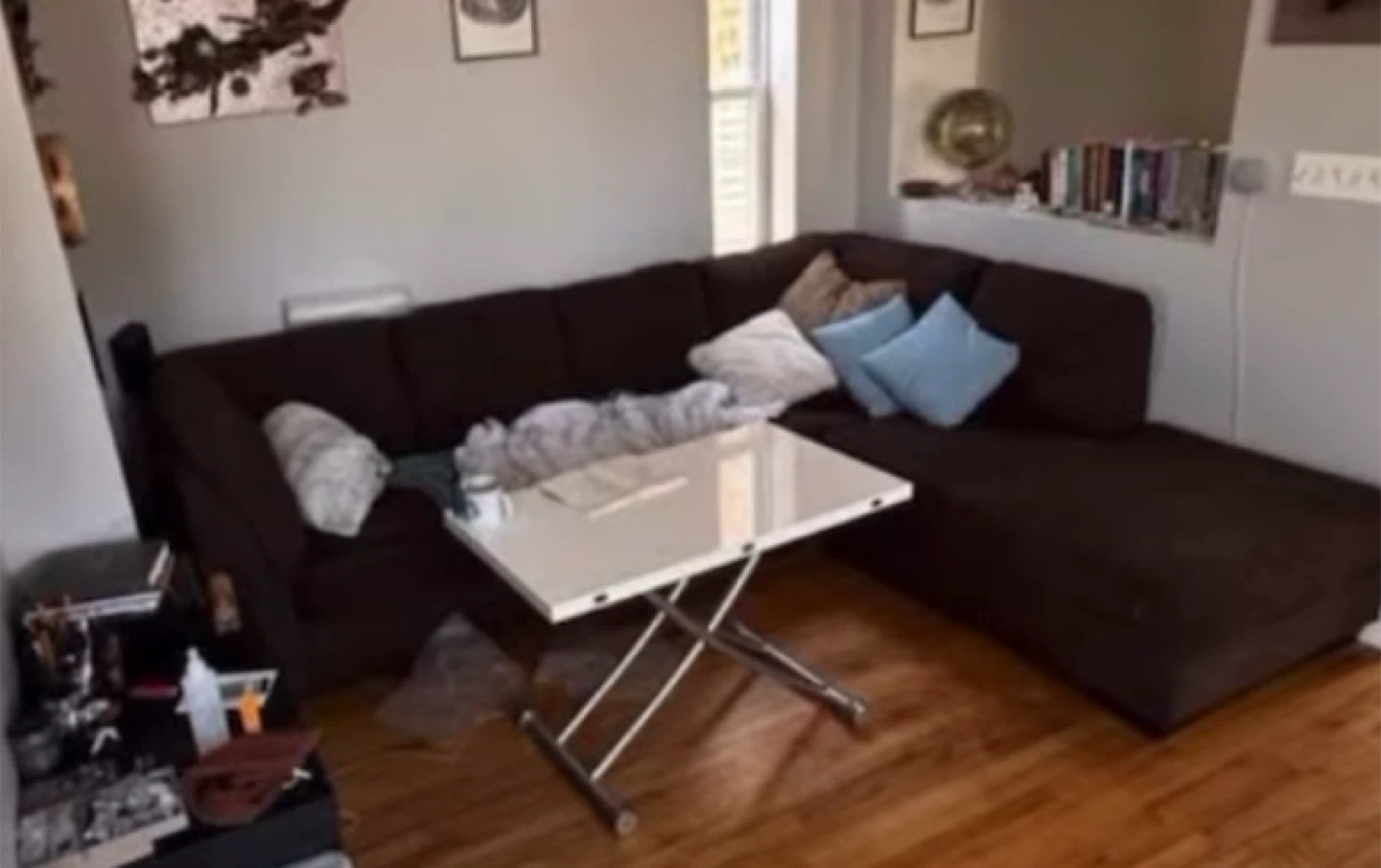 Brown Corner Couch - photo 2