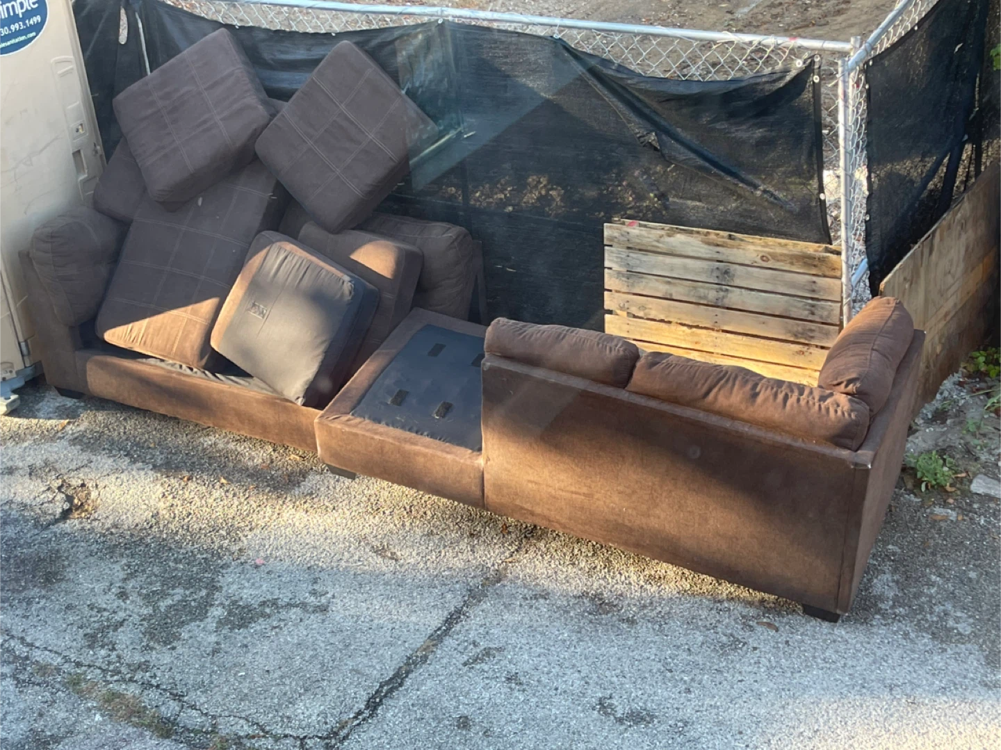 Brown Corner Couch - photo 4