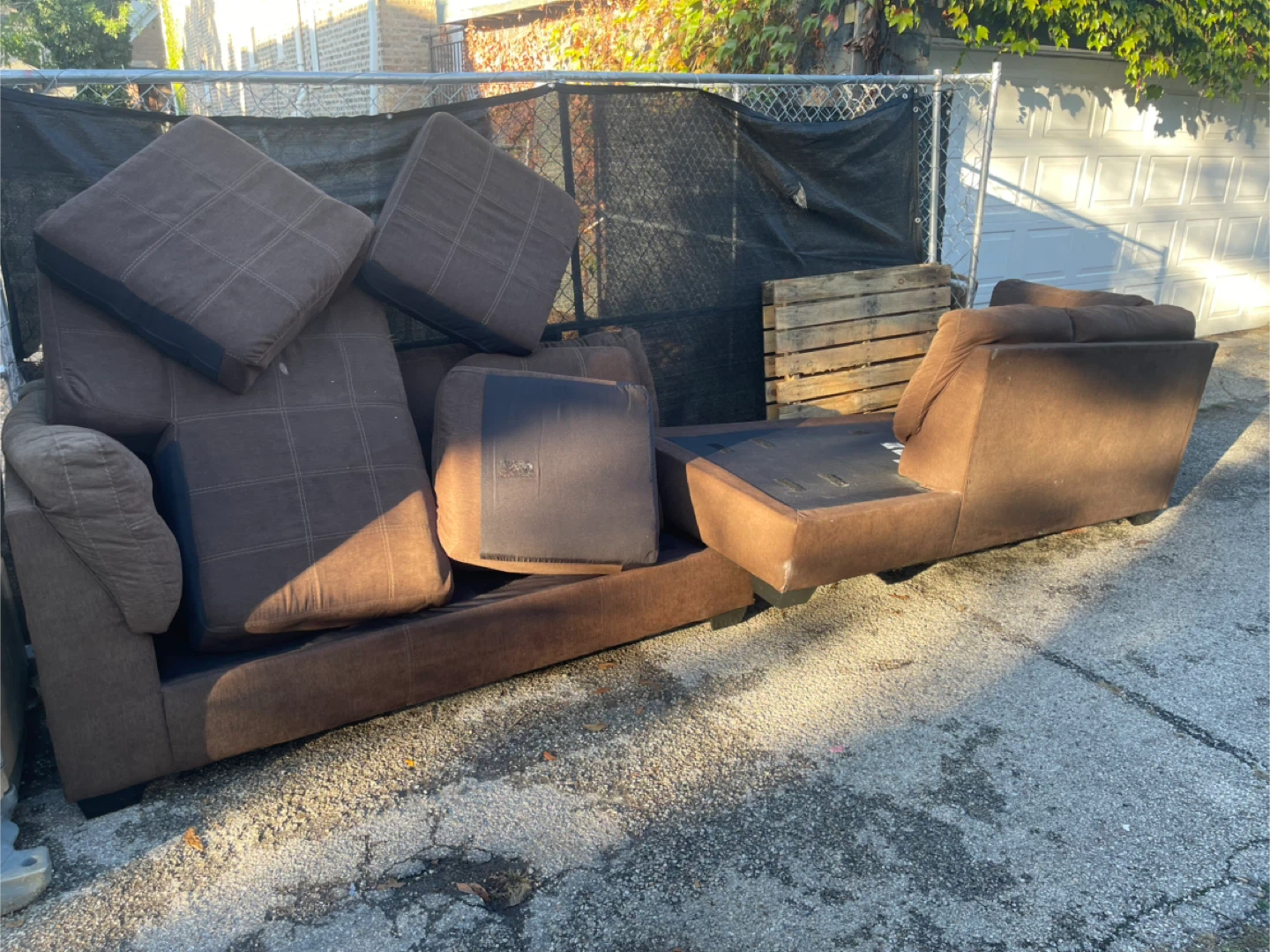 Brown Corner Couch - photo 3