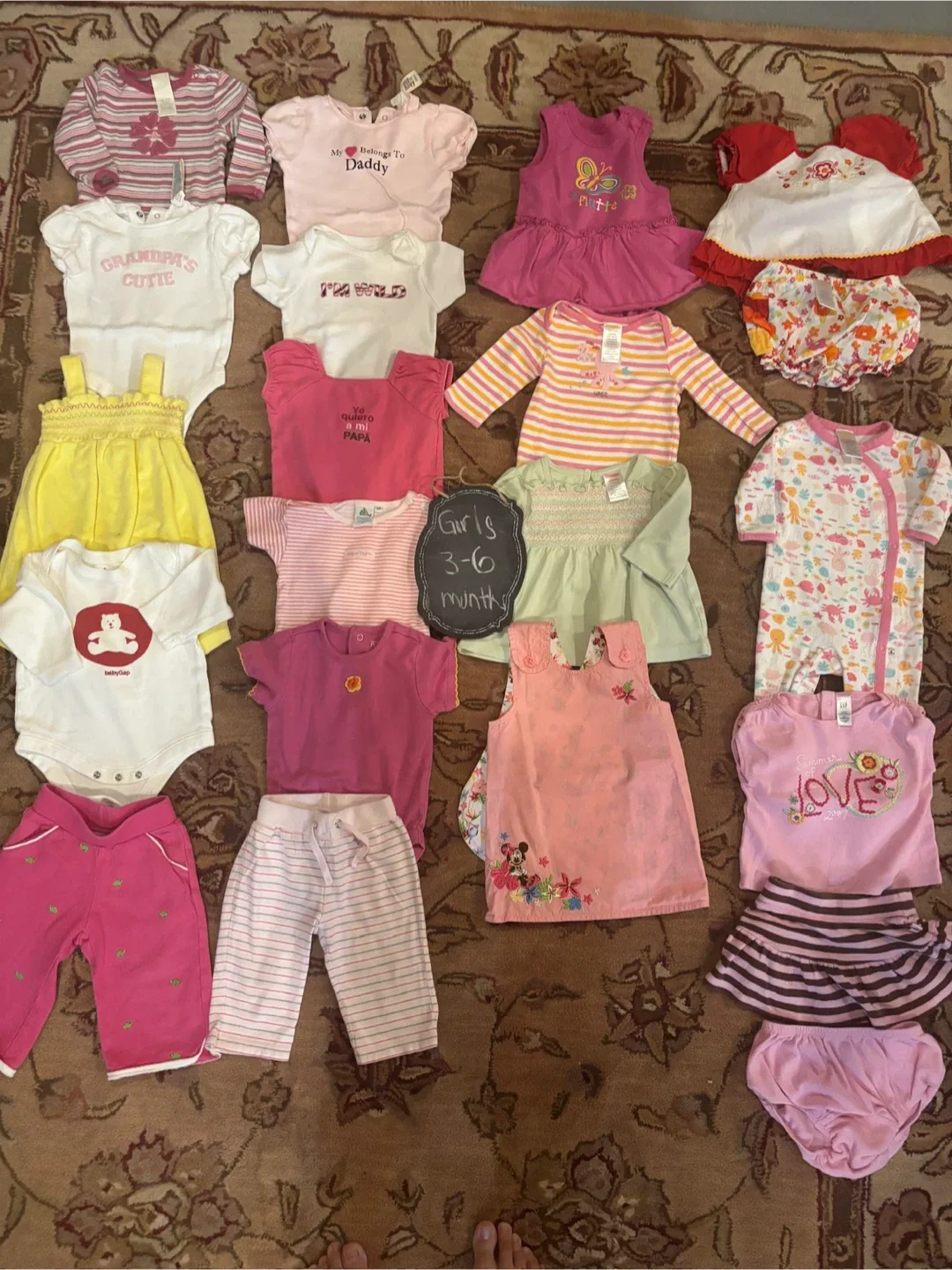 Lot of Baby Girl Clothes 3-6 Months - EUC Spring summer lot thumbnail