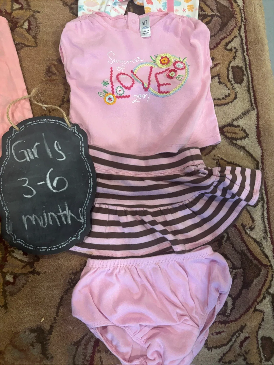 Lot of Baby Girl Clothes 3-6 Months - EUC Spring summer lot image indicator(3)