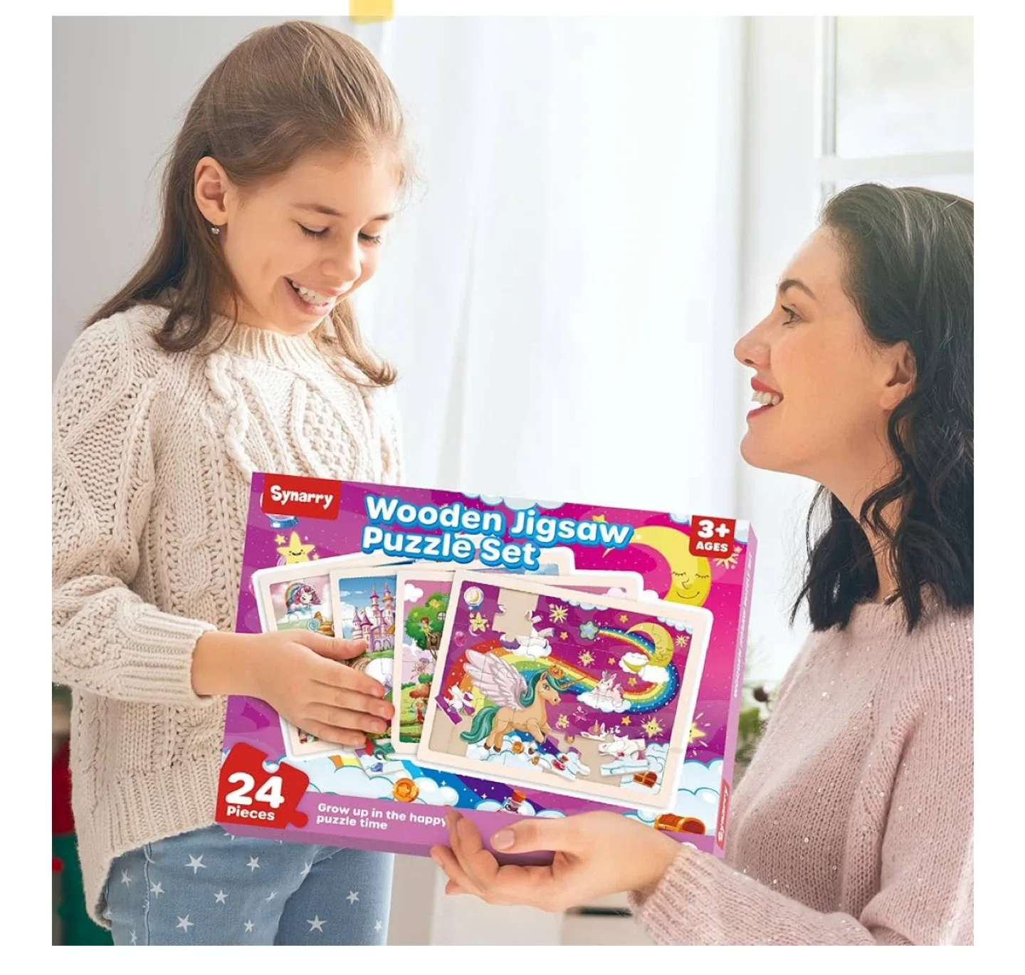 Synarry Unicorn Princess Wooden Puzzles (3-8 Years) image indicator(3)