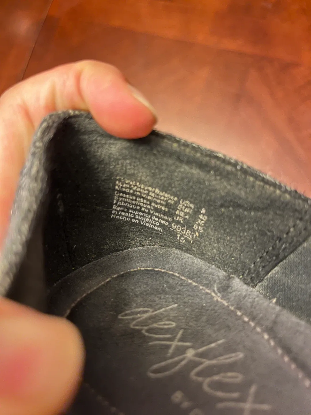 DexFlex Comfort women’s 8 wedge heels, grey herringbone image indicator(5)