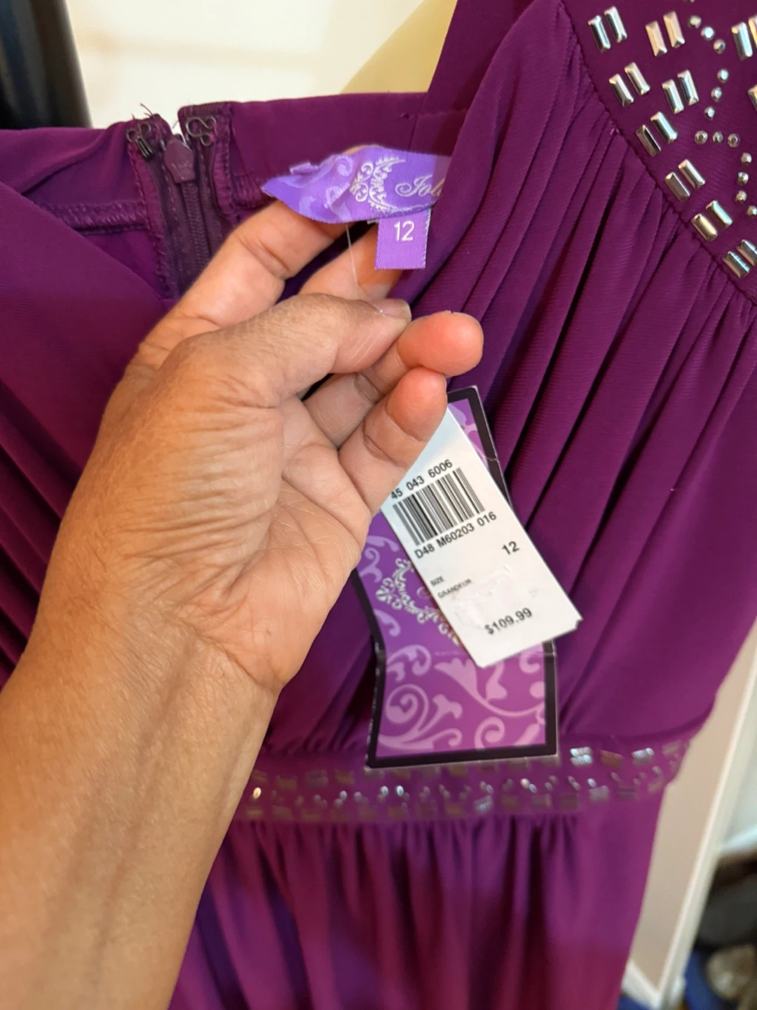 Jolie Purple Dress - Size 12 - photo 2