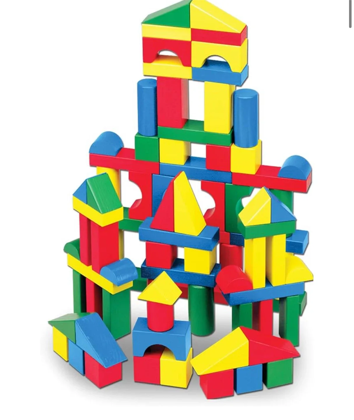 Melissa & Doug 100 Wooden Blocks Set - ! image indicator(2)