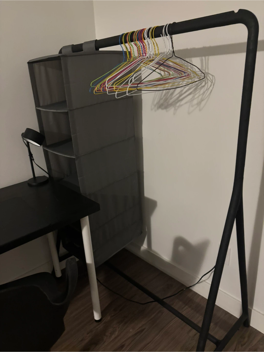Ikea turbo clothrack with organizer
