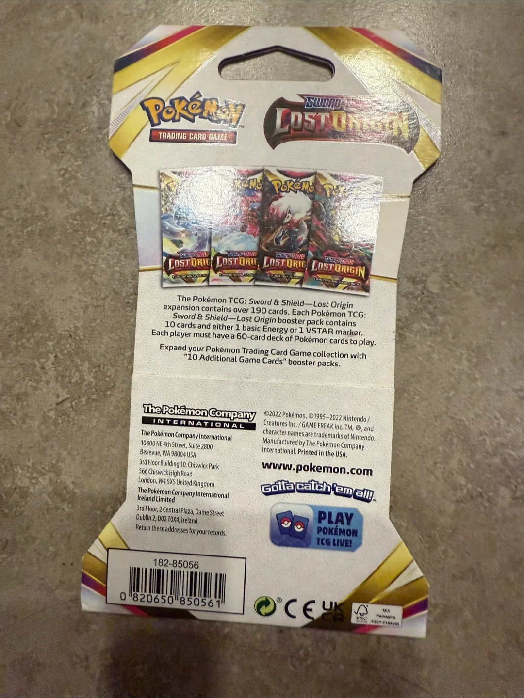 Pokémon TCG Sword & Shield Lost Origin Booster Pack image indicator(2)
