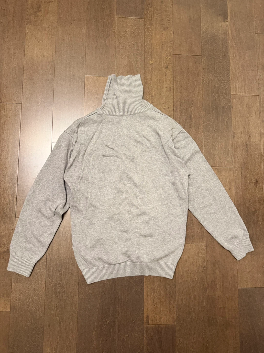Grey Turtleneck Sweater