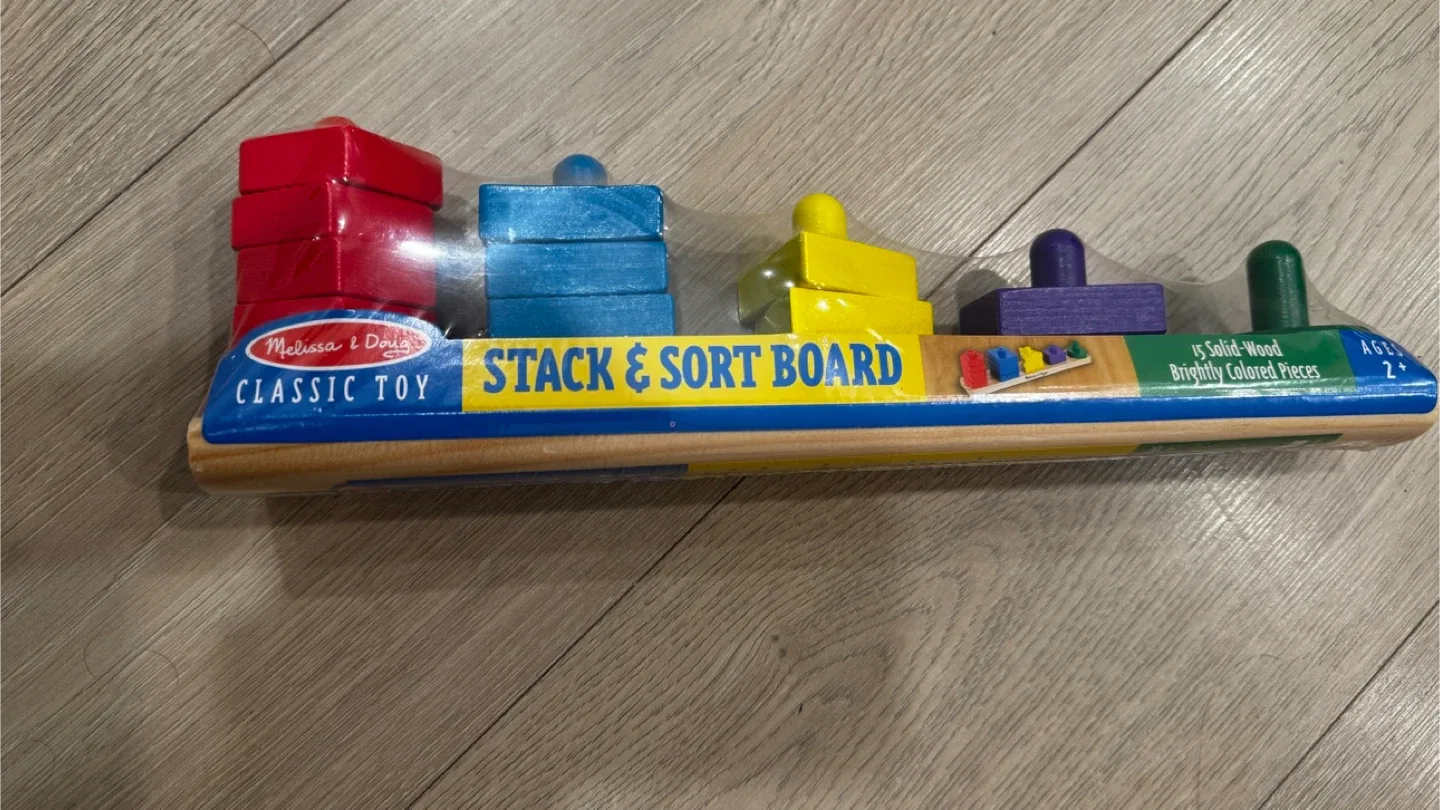 Melissa & Doug Stack & Sort Board - Classic Toy image indicator(3)