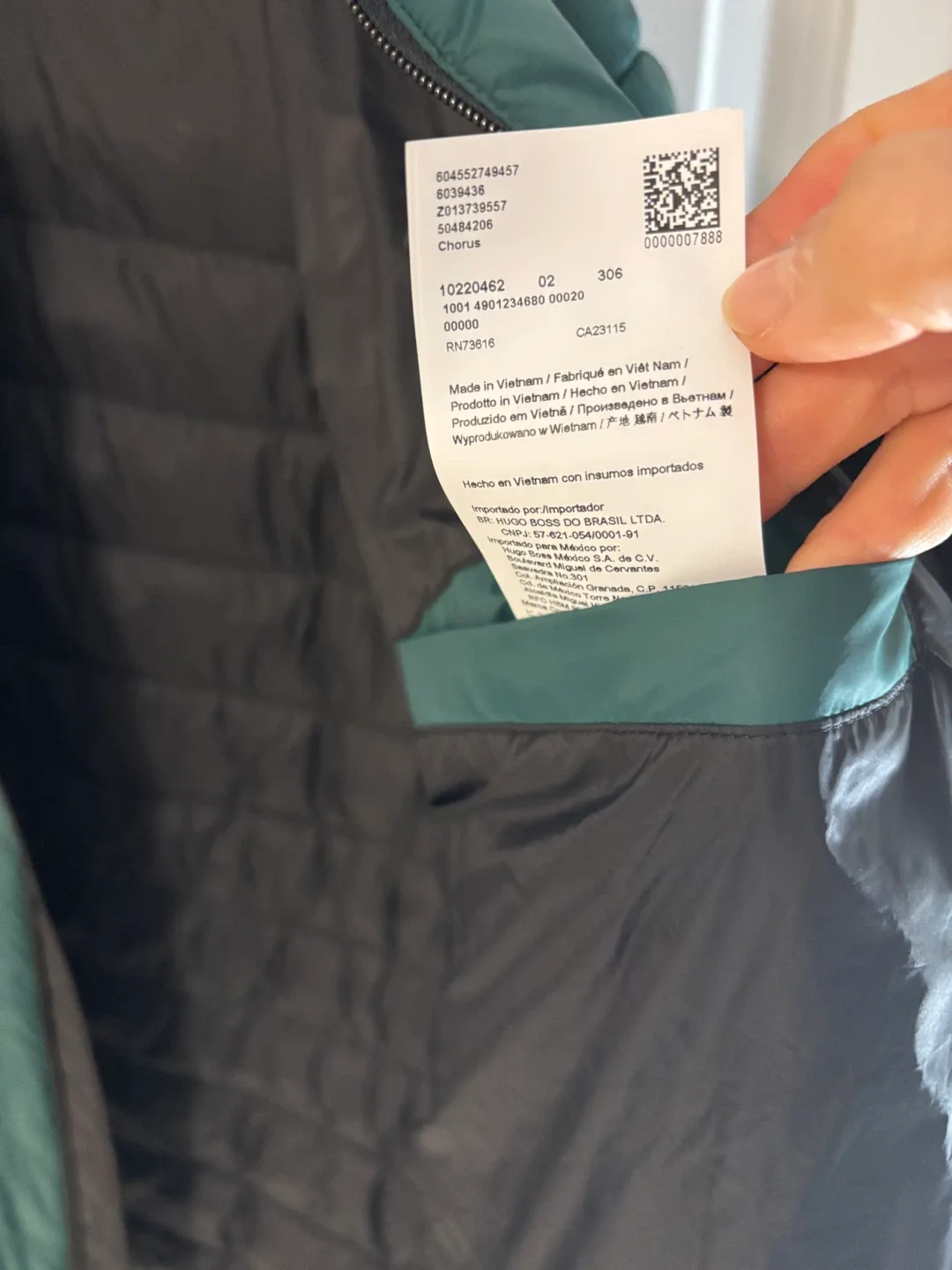 Hugo Boss Puffer Jacket - Green image indicator(5)