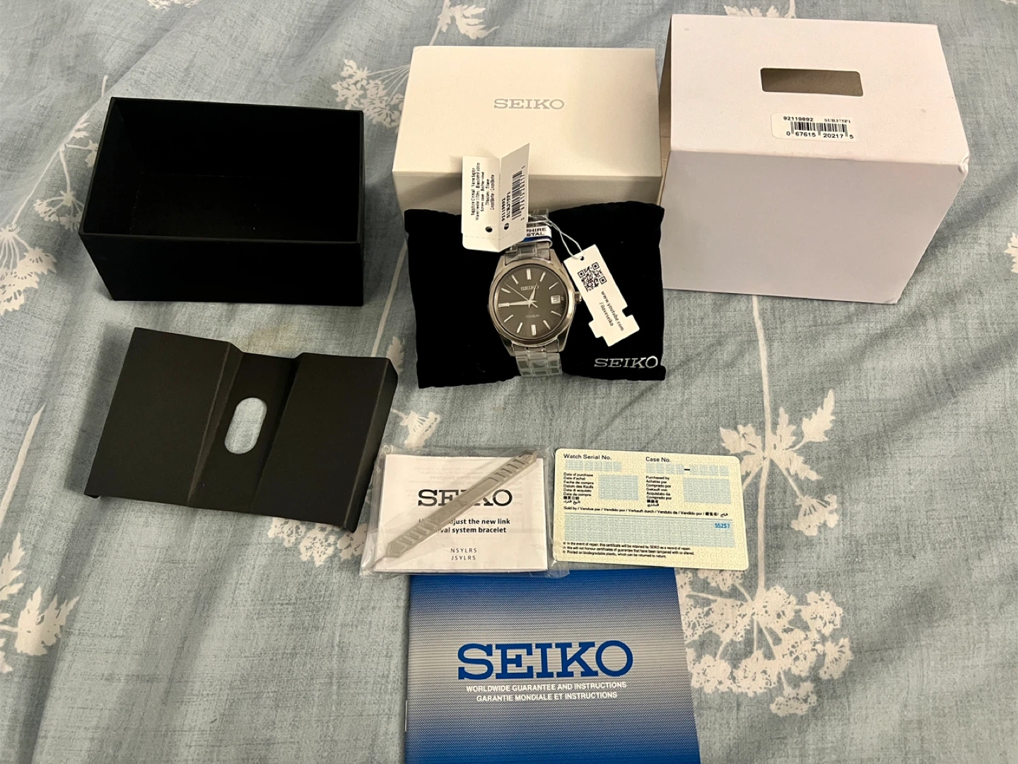 New Seiko SUR375P1 Titanium Watch