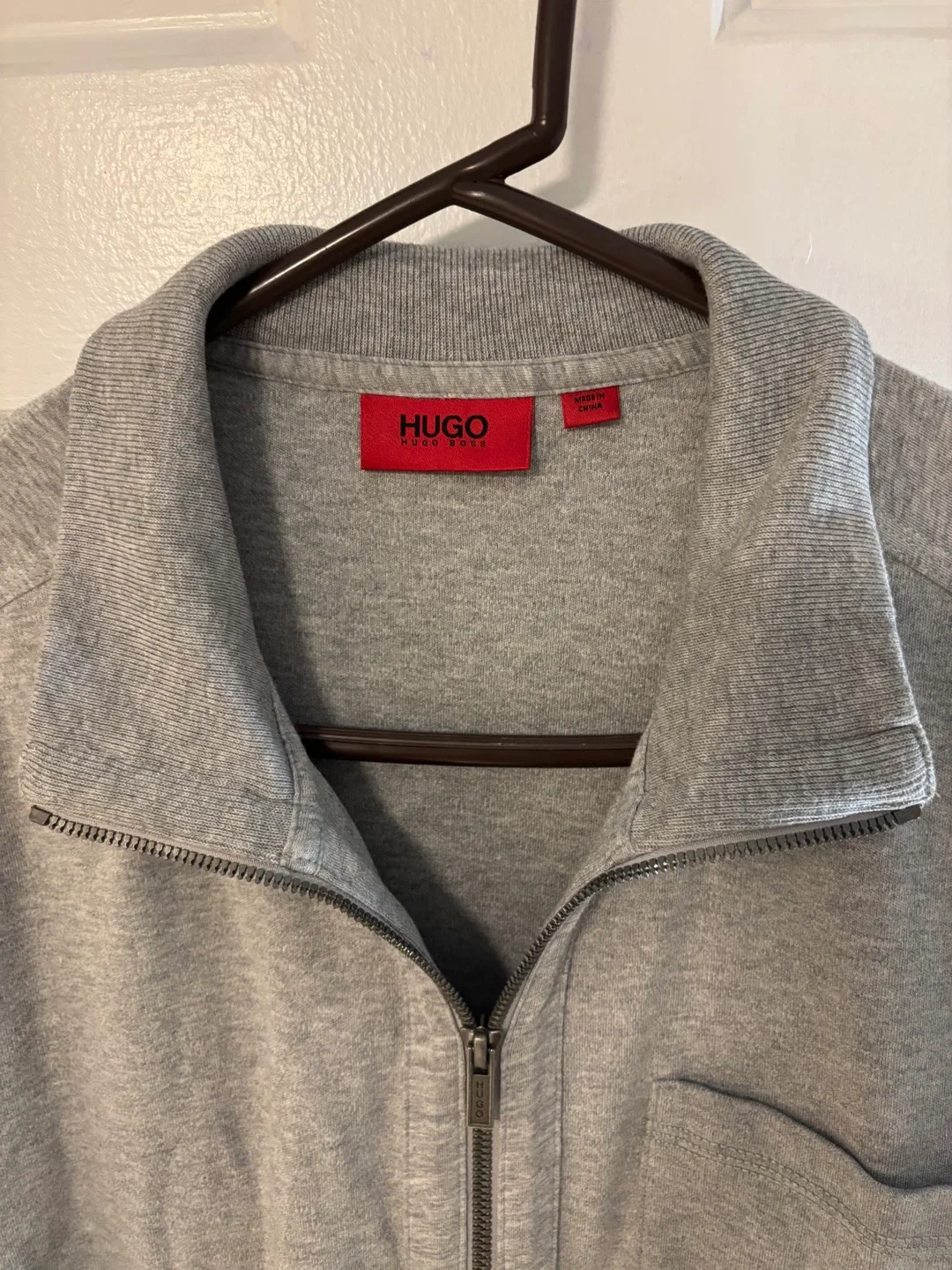 Hugo Boss Grey Zip Up Jacket - Size XL image indicator(2)