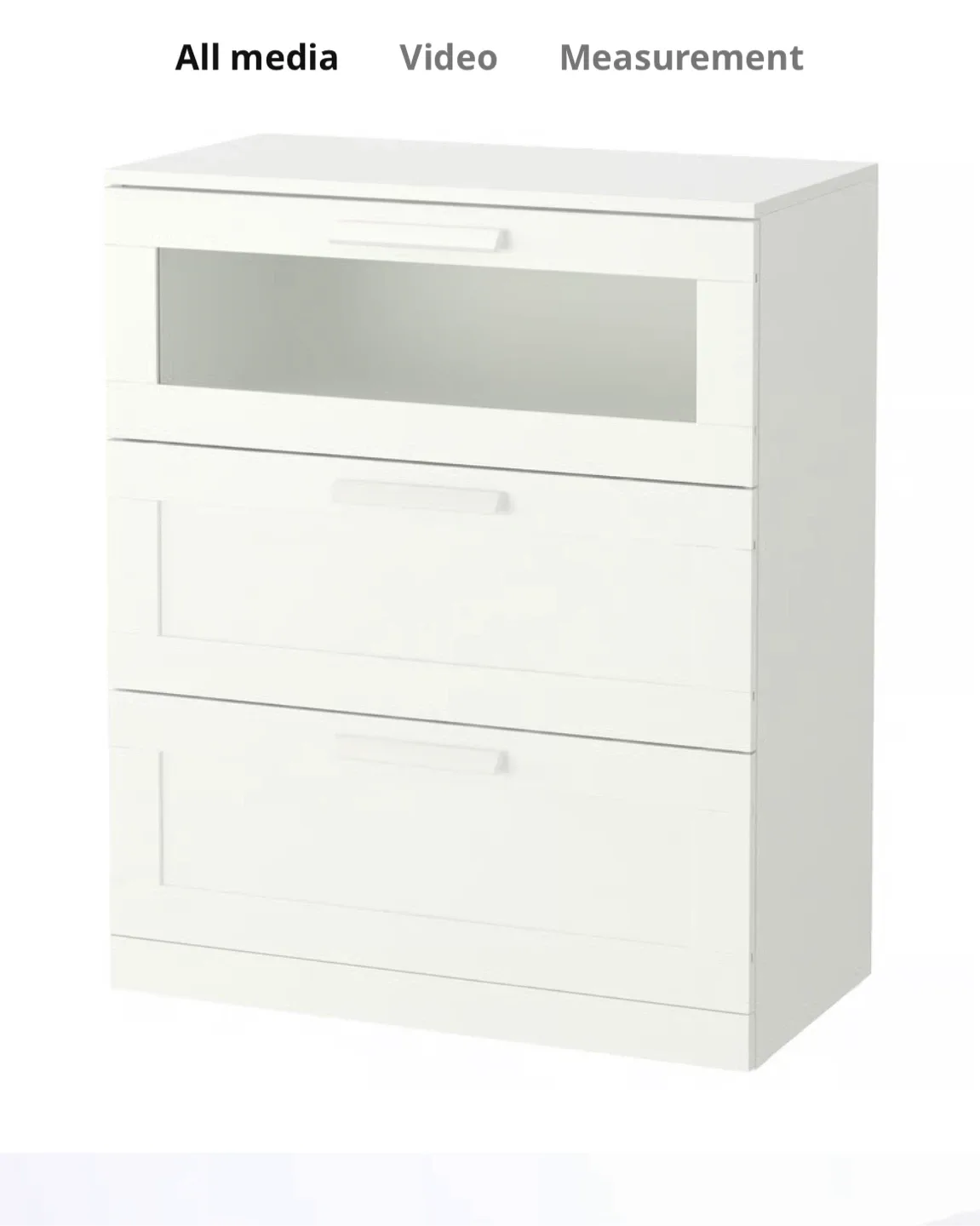 IKEA Hemnes White Chest with 3 Drawers thumbnail