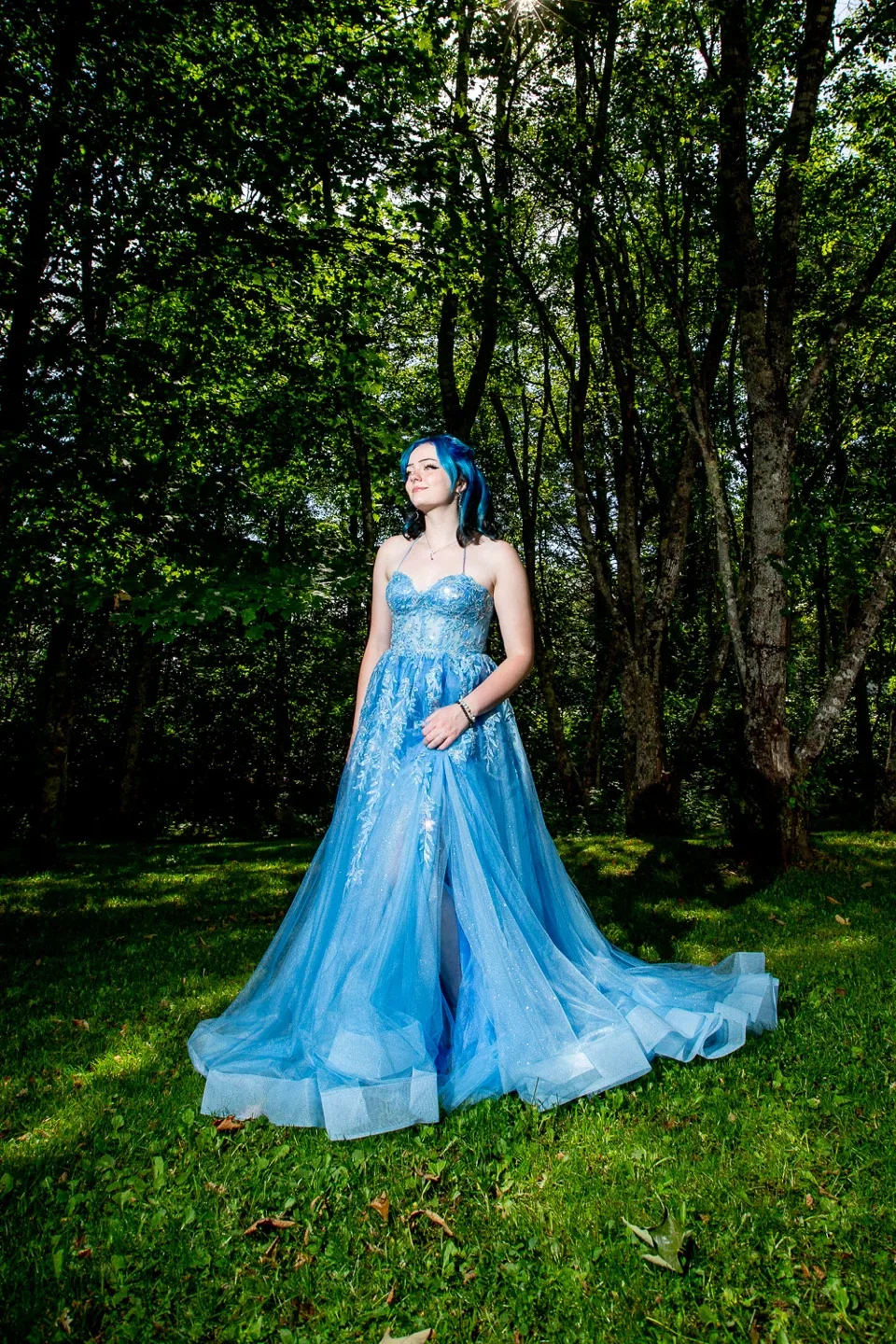 Sky Blue Prom Dress image indicator(6)