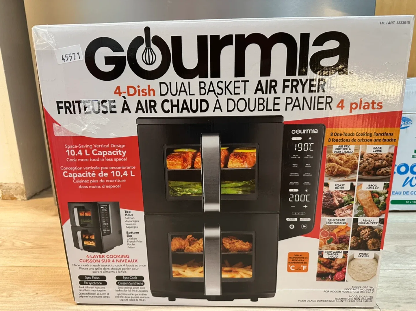 Gourmia 4-Dish Dual Basket Air Fryer - New in box! image indicator(2)