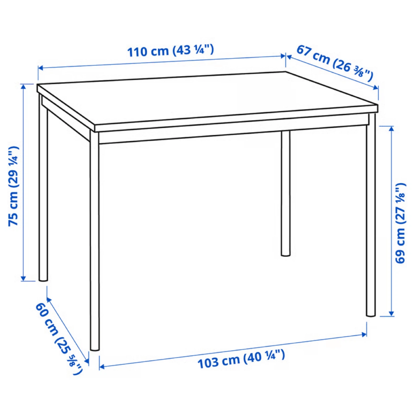 Black Table computer / dining table - photo 2