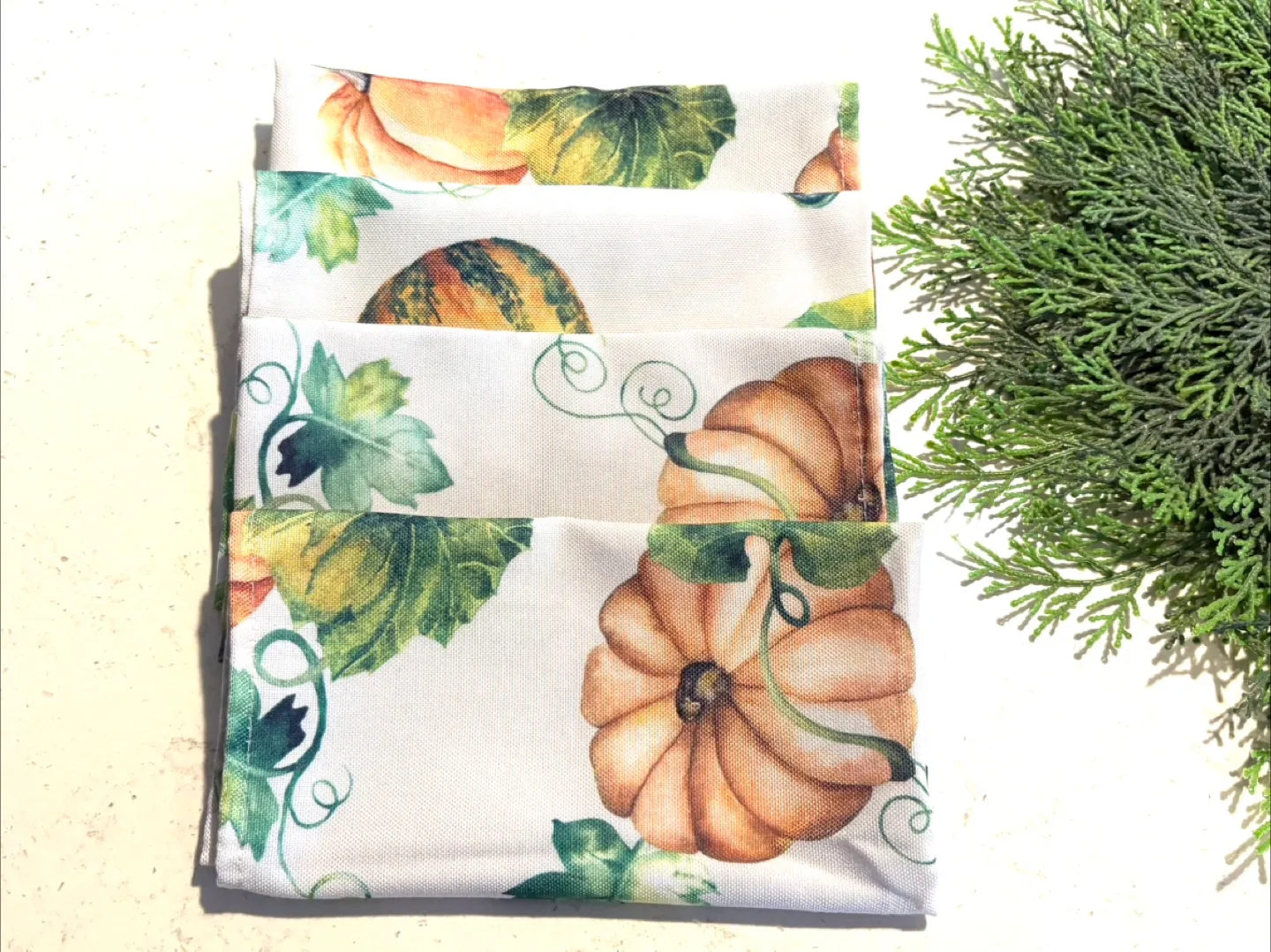 Pumpkin 🎃 Print Napkins - Set of 4 image indicator(2)
