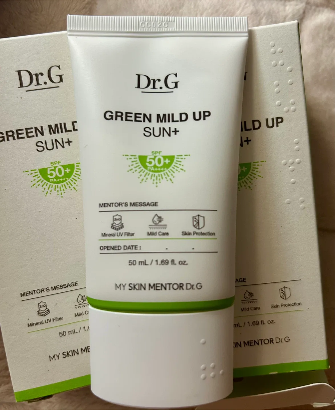 [NEW] Dr. G Green Mild Up Sun+ SPF50+ PA++++ image indicator(3)