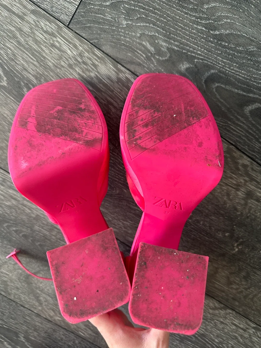 Zara Pink Platform Heels - Size 37 image indicator(5)