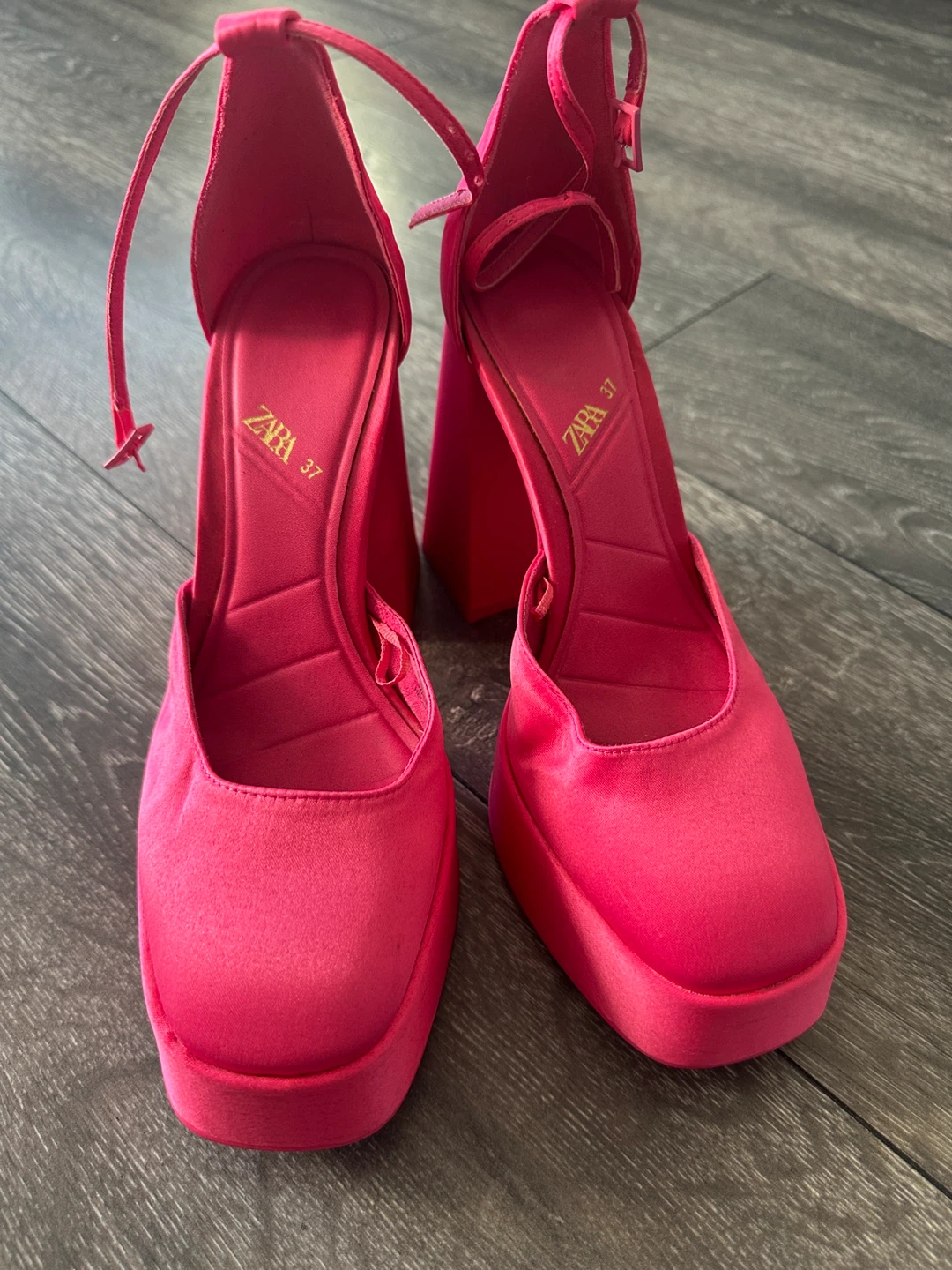 Zara Pink Platform Heels - Size 37