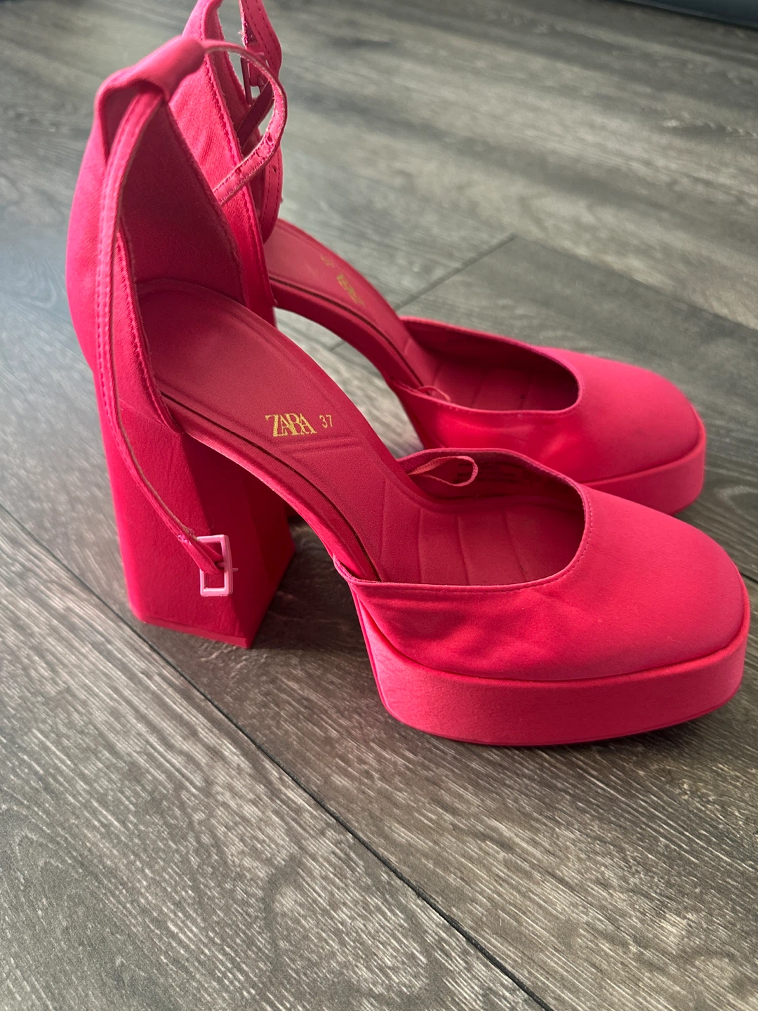 Zara Pink Platform Heels - Size 37 - photo 2