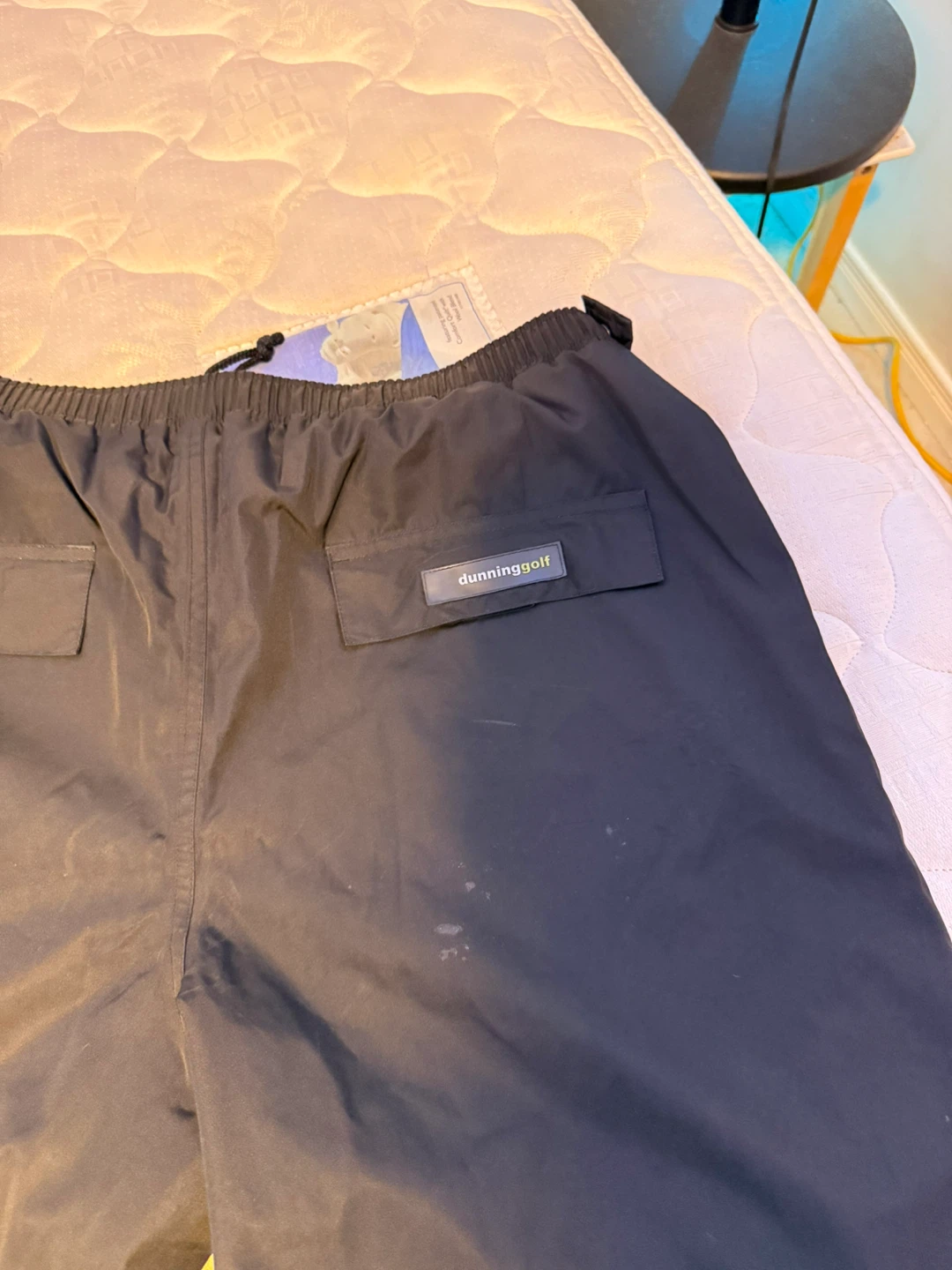 Dunning Golf Black Rain Pants - Size Medium - photo 2