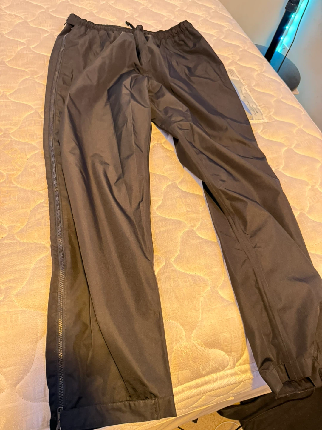 Dunning Golf Black Rain Pants - Size Medium