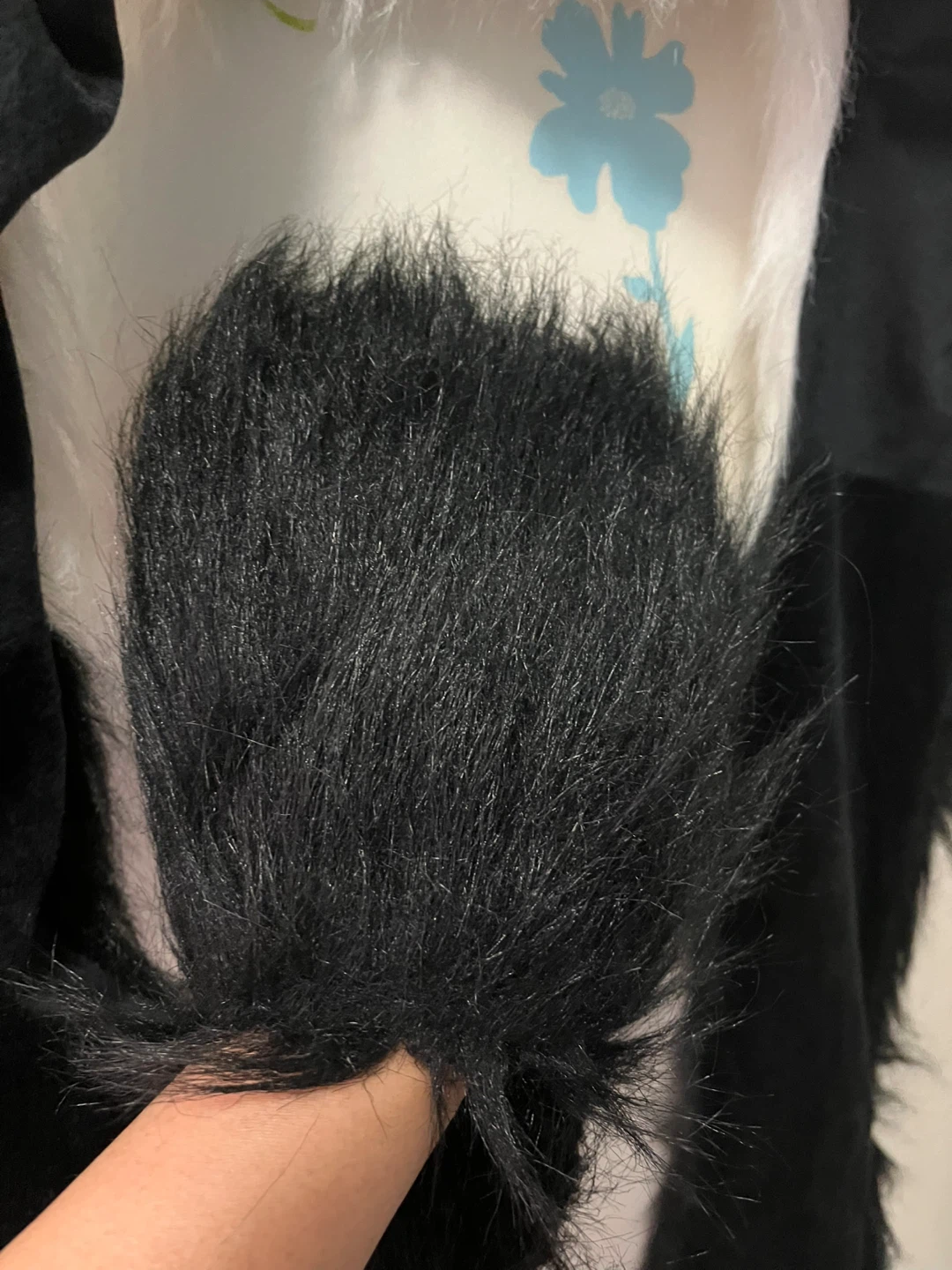 🧡Furry Hoodie with paws or hand warmer - photo 2