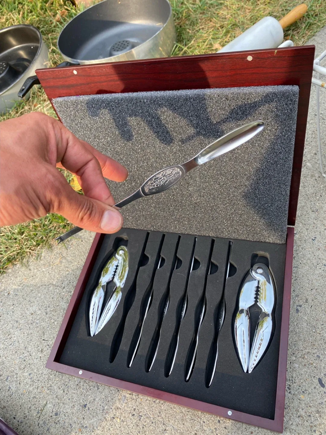 Crab Cracker Set with Knives / Utensils Seafood Kitchen Tools image indicator(3)