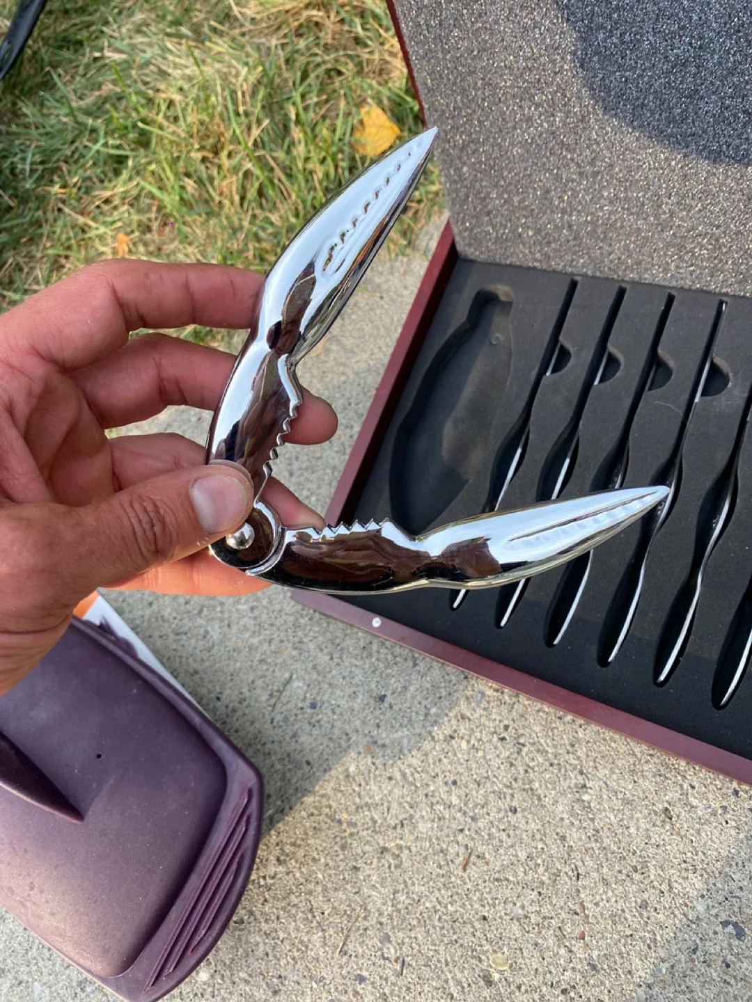 Crab Cracker Set with Knives / Utensils Seafood Kitchen Tools image indicator(2)