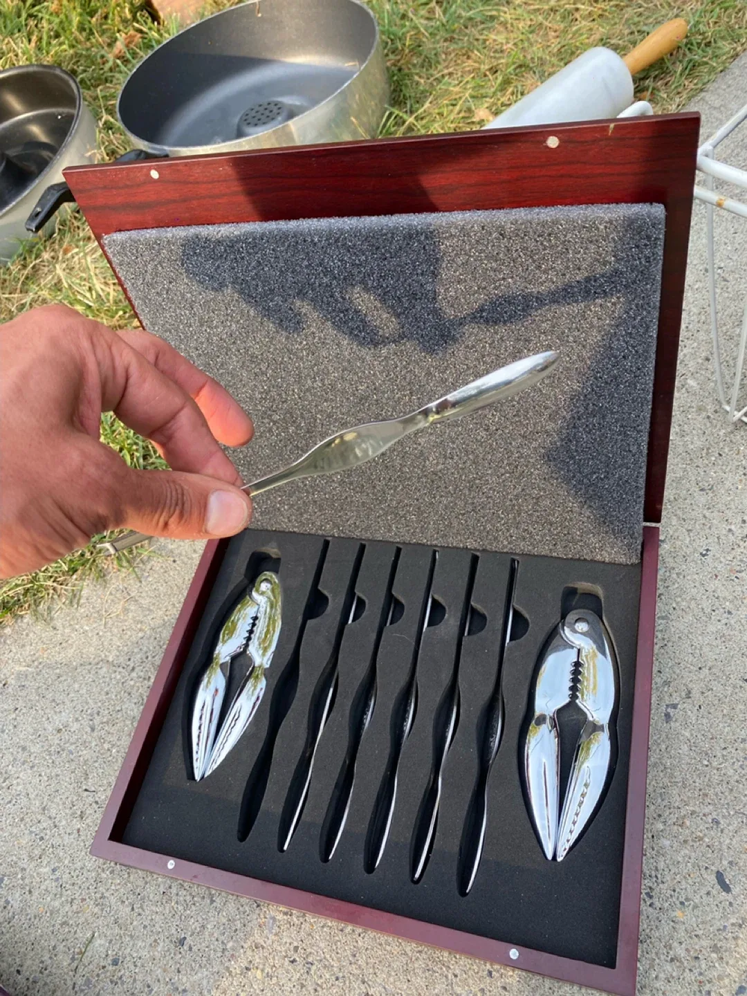 Crab Cracker Set with Knives / Utensils Seafood Kitchen Tools image indicator(5)