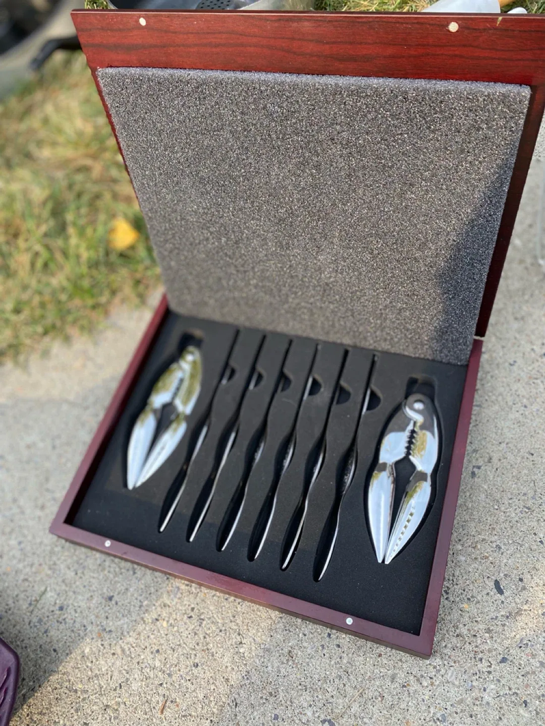 Crab Cracker Set with Knives / Utensils Seafood Kitchen Tools image indicator(9)