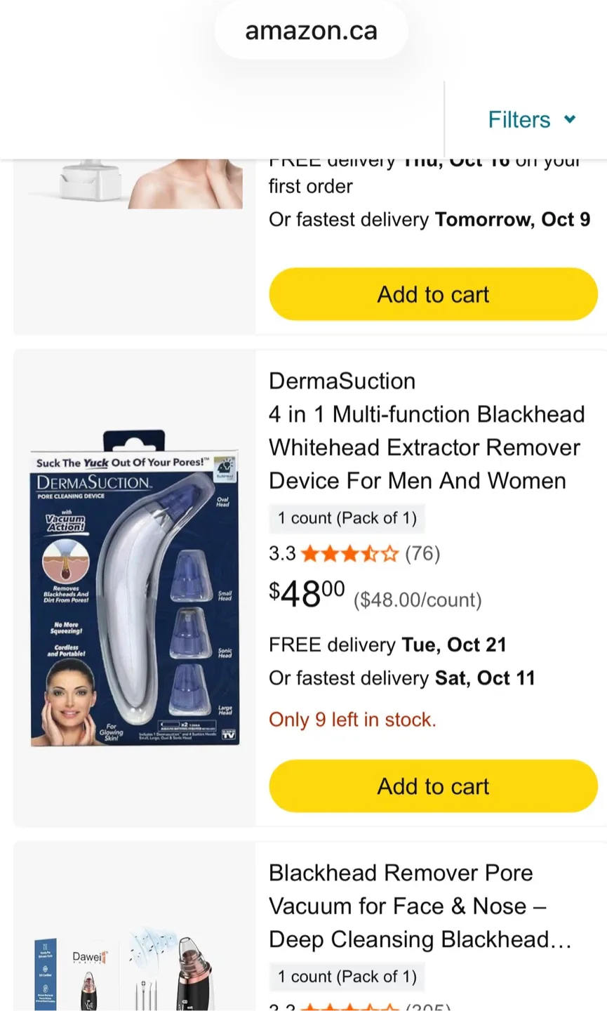 DermaSuction Pore Cleaning Device image indicator(4)