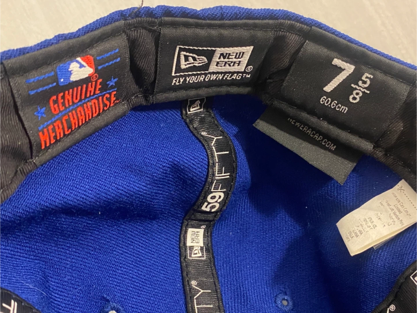 Toronto Blue Jays Fitted Hat # 3,Size 7 5/8 - photo 5