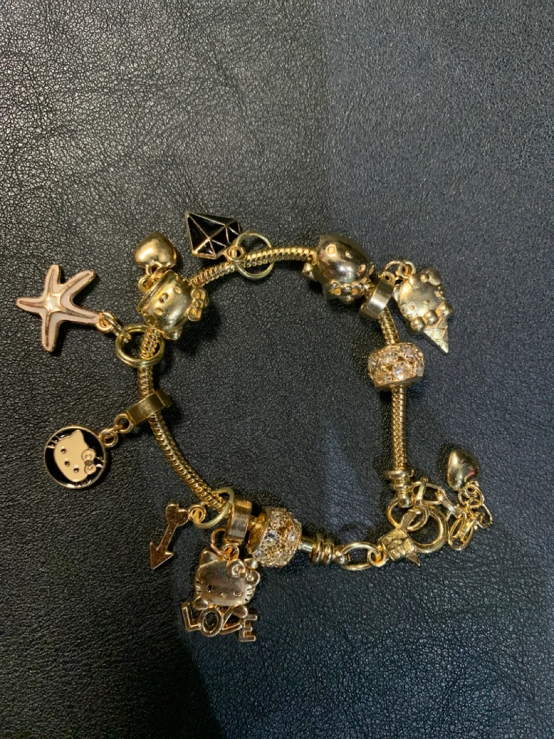 Hello Kitty Gold  Plated Charm Bracelet thumbnail