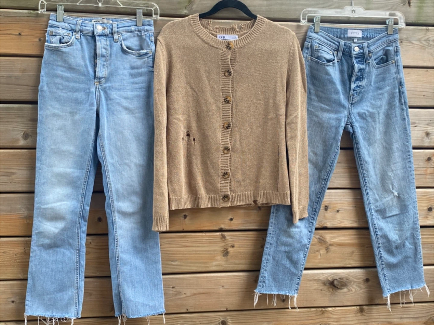 Pistola & Zara Denim Jeans & Zara Cardigan sweater - photo 2