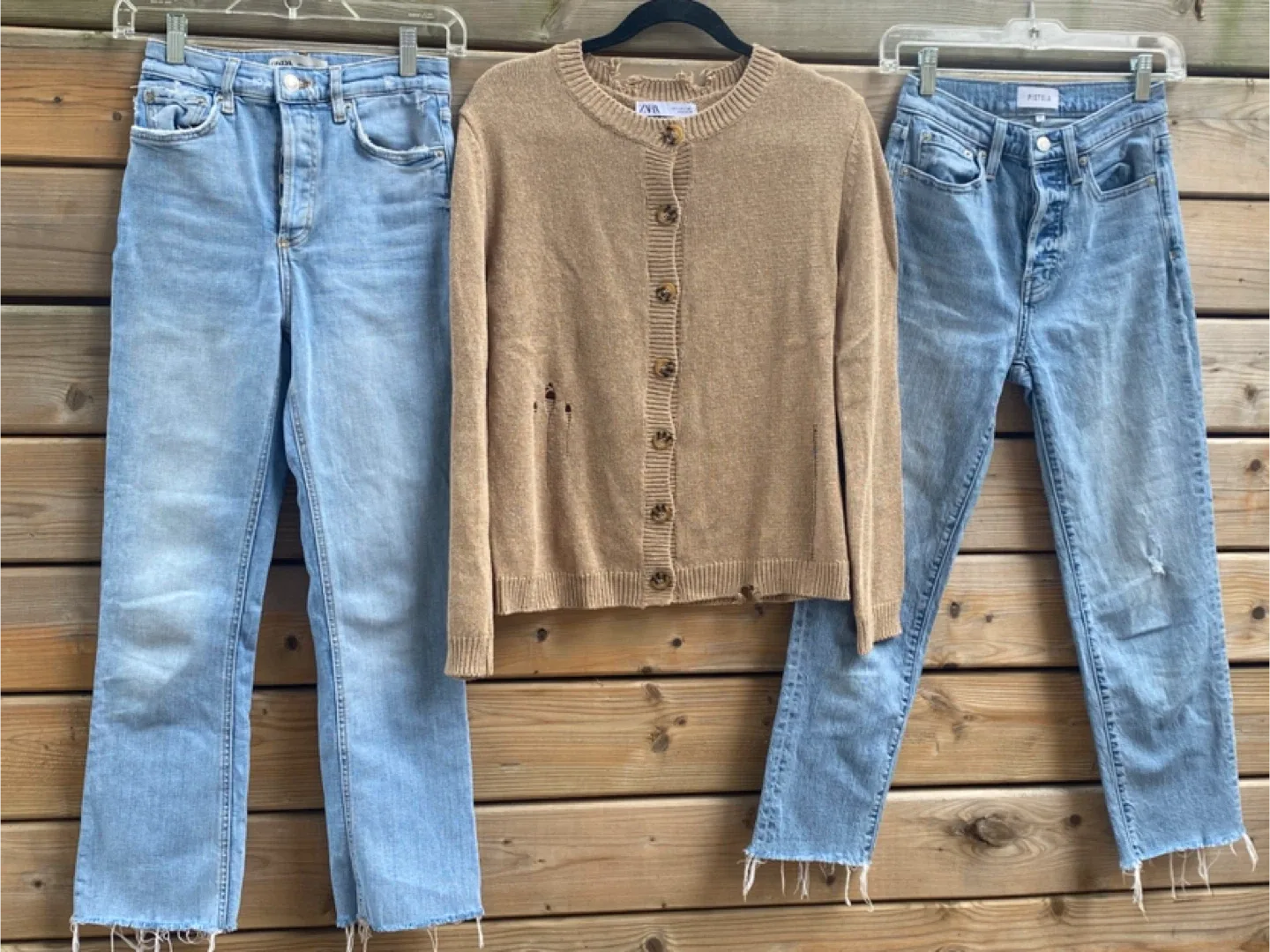 Pistola & Zara Denim Jeans & Zara Cardigan sweater image indicator(2)