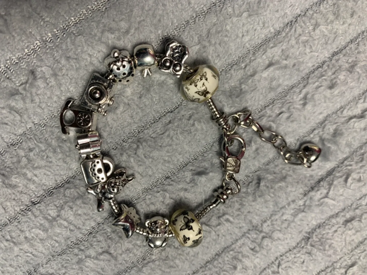 Charm Bracelet with Butterfly Beads thumbnail