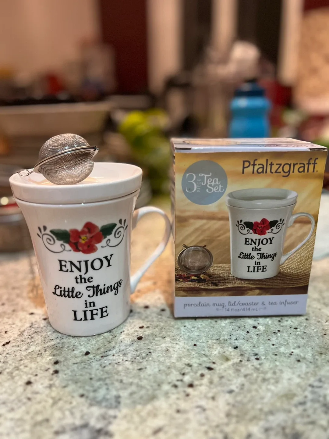🧡 Pfaltzgraff 3-Piece Tea Set Mug with Infuser thumbnail