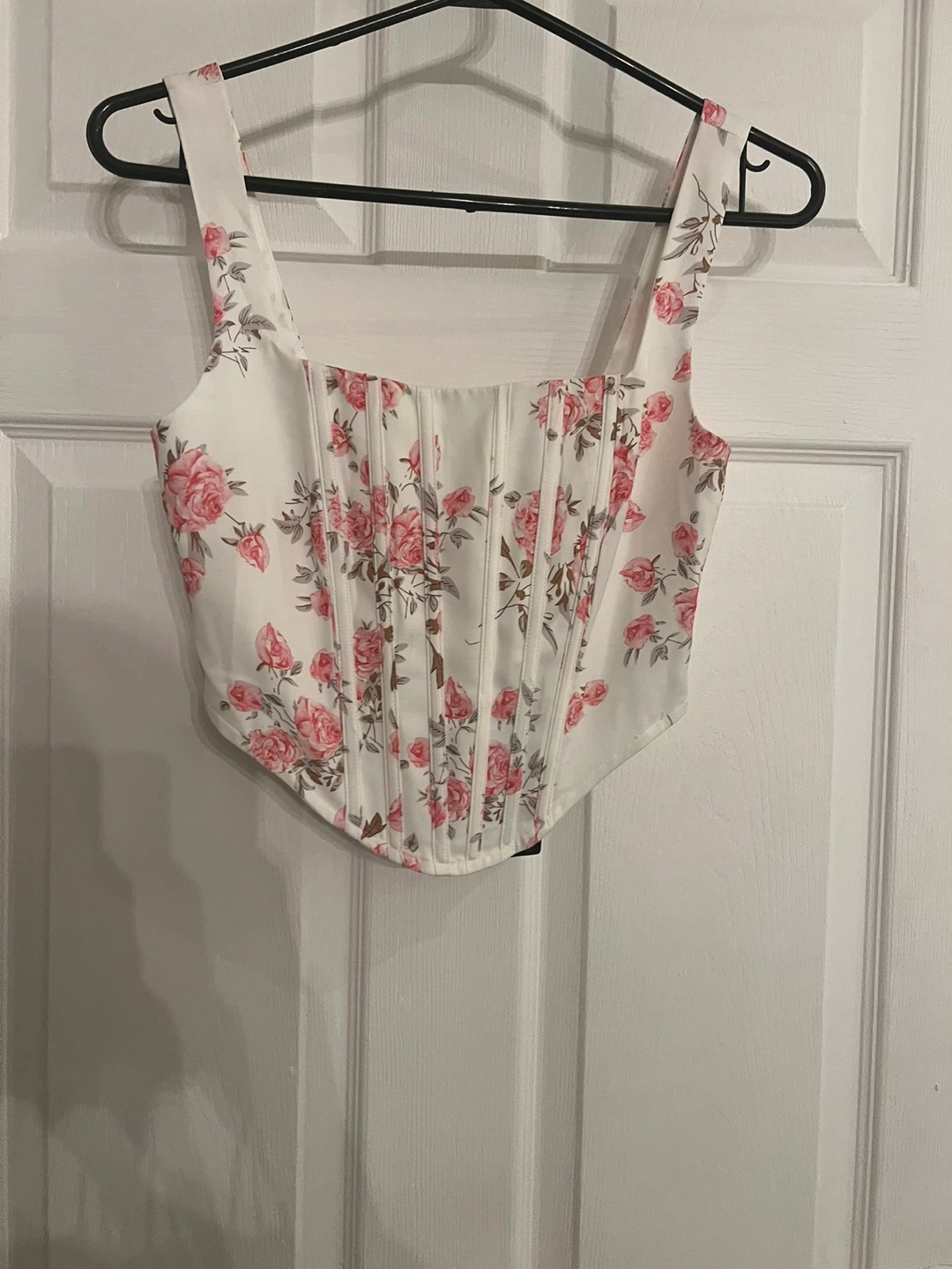 Brand New Fashion Nova Floral Corset Top - White - photo 5