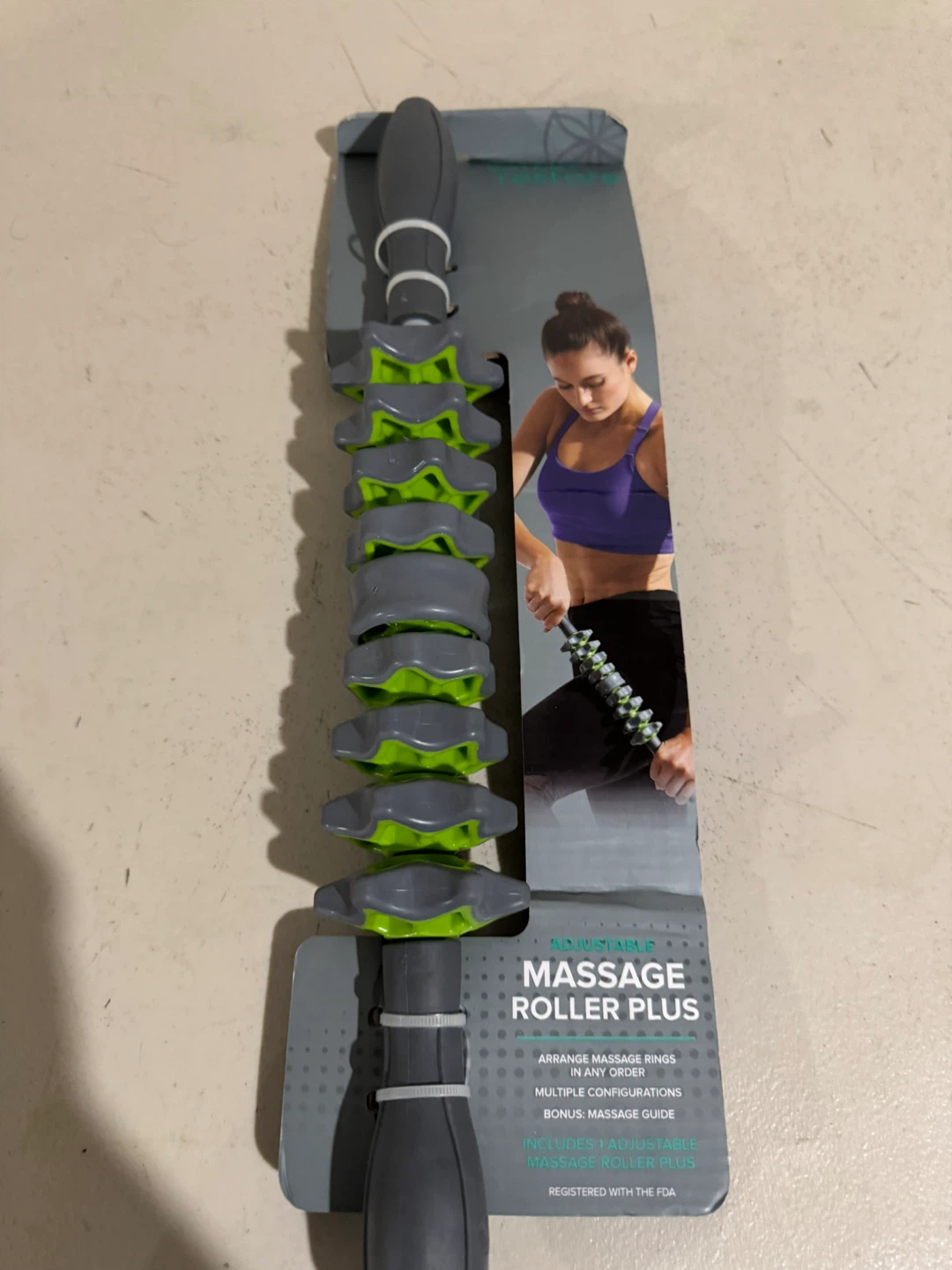 Gaiam Adjustable Massage Roller Plus