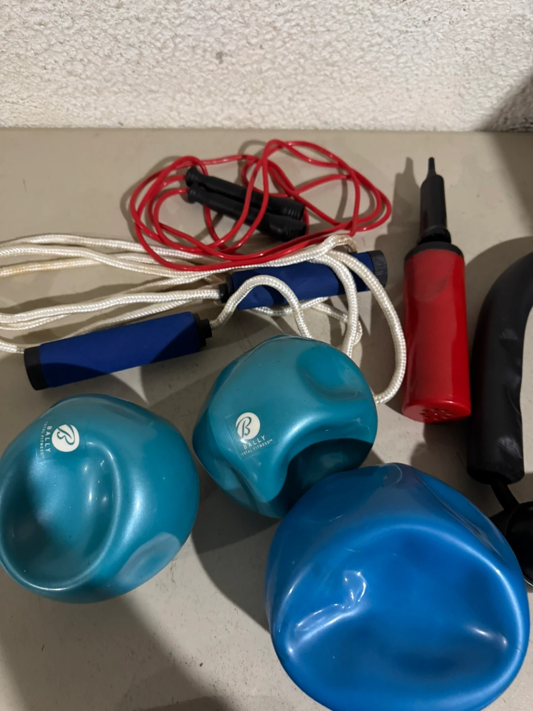 Exercise Equipment Set: Weights, Jump Ropes, More